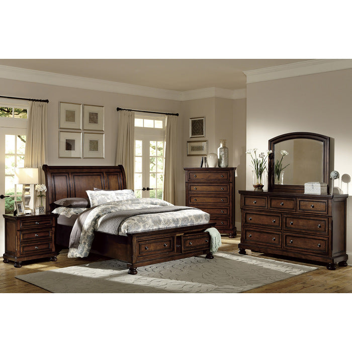 Cumberland Queen Storage Platform Bed CHERRY