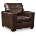 Santorine Leather Chair DARK BROWN