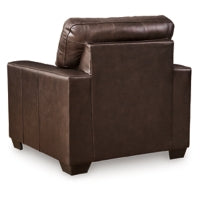 Santorine Leather Chair DARK BROWN