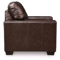 Santorine Leather Chair DARK BROWN