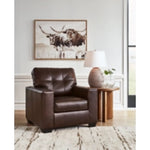 Santorine Leather Chair DARK BROWN