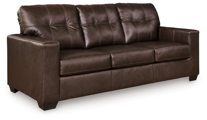 Santorine Queen Leather Sofa Sleeper DARK BROWN
