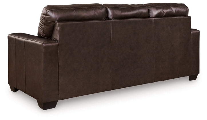 Santorine Queen Leather Sofa Sleeper DARK BROWN
