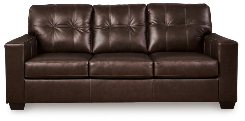 Santorine Queen Leather Sofa Sleeper DARK BROWN