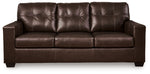 Santorine Queen Leather Sofa Sleeper DARK BROWN