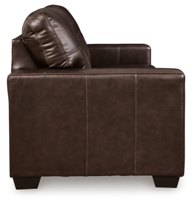 Santorine Queen Leather Sofa Sleeper DARK BROWN