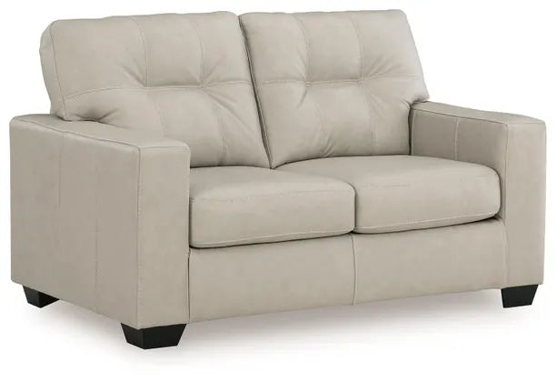 Santorine Leather Loveseat BONE
