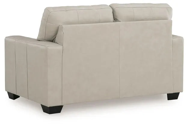 Santorine Leather Loveseat BONE