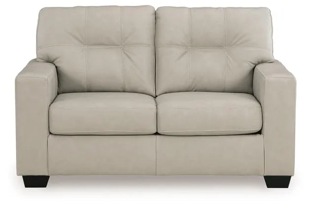 Santorine Leather Loveseat BONE