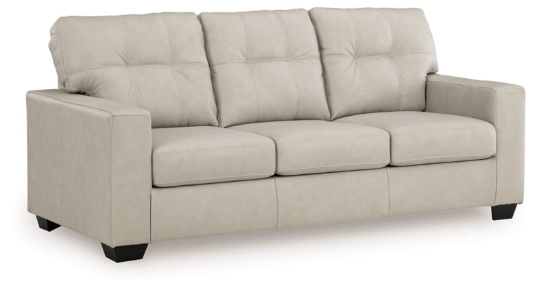 Santorine Queen Leather Sofa Sleeper BONE