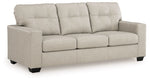 Santorine Queen Leather Sofa Sleeper BONE