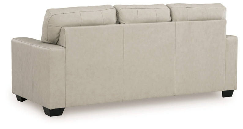 Santorine Queen Leather Sofa Sleeper BONE