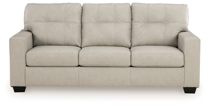 Santorine Queen Leather Sofa Sleeper BONE