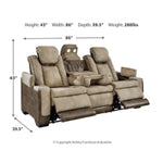 Next-Gen Durapella PWR REC Sofa with ADJ Headrest