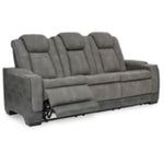 Next-Gen Durapella PWR REC Sofa with ADJ Headrest SLATE