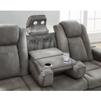 Next-Gen Durapella PWR REC Sofa with ADJ Headrest SLATE