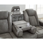 Next-Gen Durapella PWR REC Sofa with ADJ Headrest SLATE