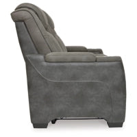 Next-Gen Durapella PWR REC Sofa with ADJ Headrest SLATE