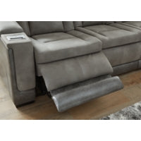 Next-Gen Durapella PWR REC Sofa with ADJ Headrest SLATE