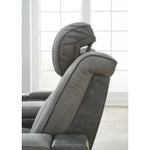 Next-Gen Durapella PWR REC Sofa with ADJ Headrest SLATE