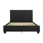 Lorenzi Queen Platform Bed BLACK VINYL