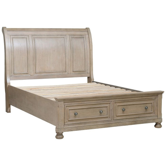 Cumberland Queen Storage Platform Bed GREY