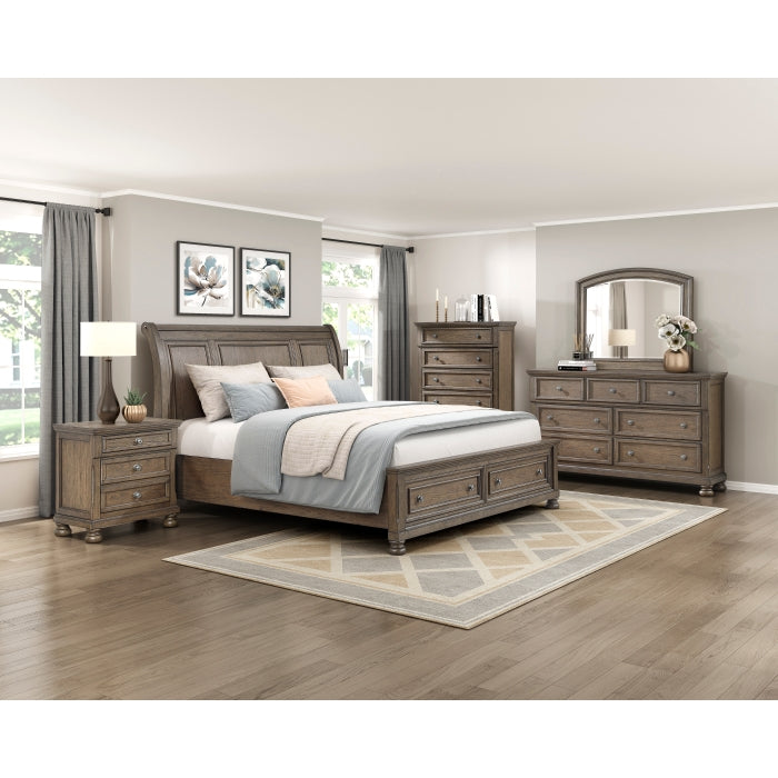 Bethel 5 Drawer Chest ANTIQUE BROWN