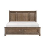 Cumberland Queen Storage Platform Bed ANTIQUE BROWN