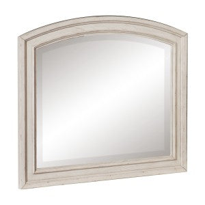 Bethel Dresser Mirror WIRE BRUSHED WHITE