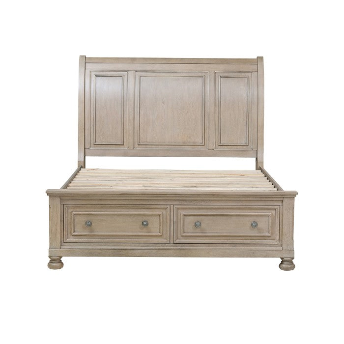 Cumberland Queen Storage Platform Bed GREY
