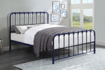 Bethany Queen Platform Bed BLUE