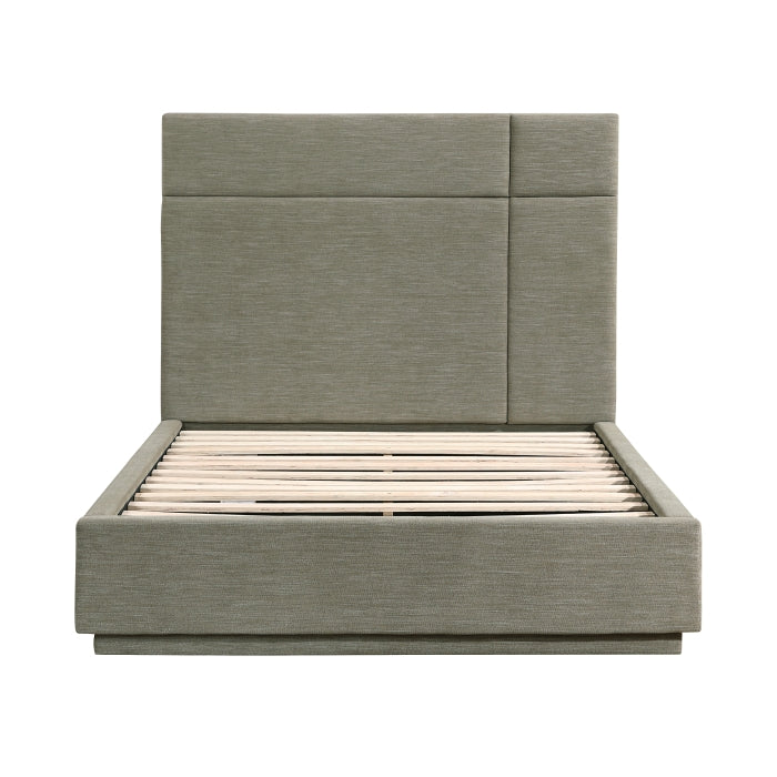 Paola Queen Platform Bed FOREST GREEN