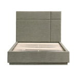 Paola Queen Platform Bed FOREST GREEN