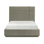 Paola Queen Platform Bed FOREST GREEN