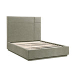 Paola Queen Platform Bed FOREST GREEN