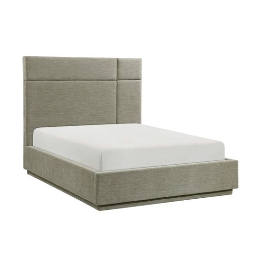 Paola Queen Platform Bed FOREST GREEN