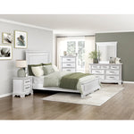 York Queen Bed WHITE