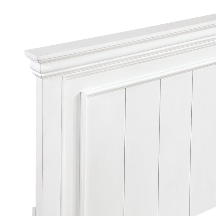 York Queen Bed WHITE