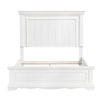 York Queen Bed WHITE
