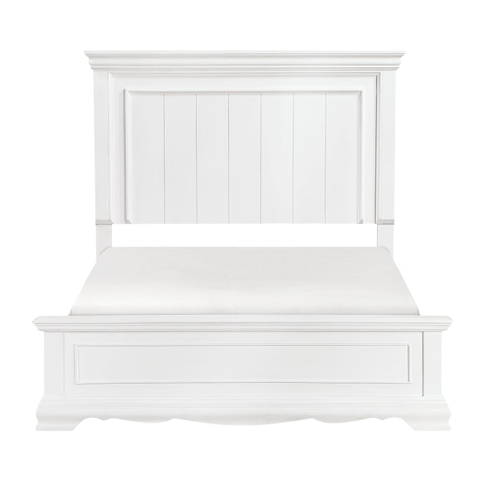 York Queen Bed WHITE