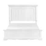 York Queen Bed WHITE