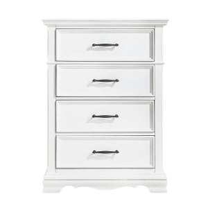 York 5 Drawer Chest WHITE