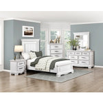 York Twin Bed WHITE