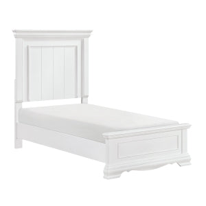 York Twin Bed WHITE