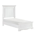York Twin Bed WHITE
