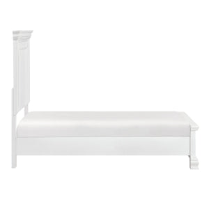 York Twin Bed WHITE