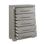 Owen 5 Drawer Chest GREY