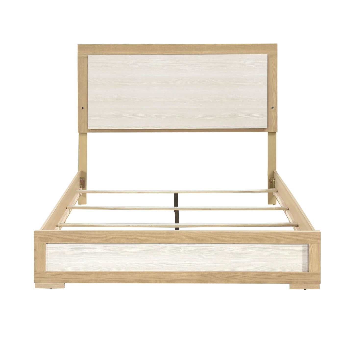 Sterling Queen Bed W/Led NATURAL/WHITE