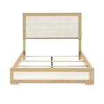 Sterling Queen Bed W/Led NATURAL/WHITE