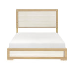 Sterling Queen Bed W/Led NATURAL/WHITE